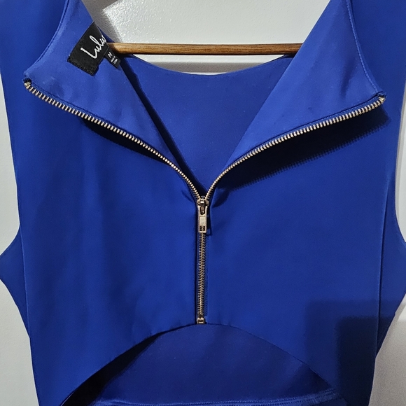 Lulus “Just Us” Royal Blue Skater Dress – Size M - Picture 5 of 10